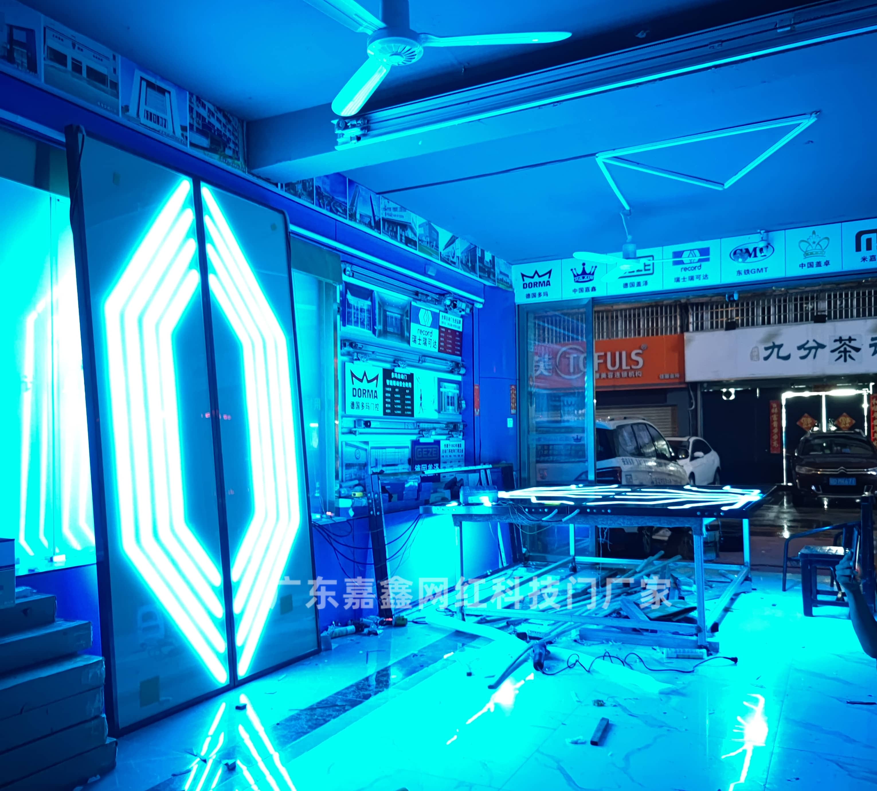 嘉鑫门业 现代科技网红掌纹门